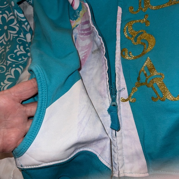 DISNEY FROZEN GIRLS HOODIE SIZE XL 16 - Picture 4 of 4